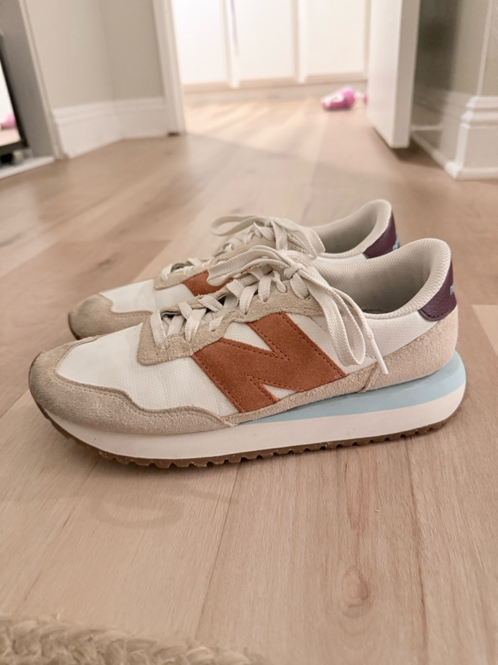 New Balance 237 Sea Salt & Copper Women's Sneakers - Picture 2 of 5